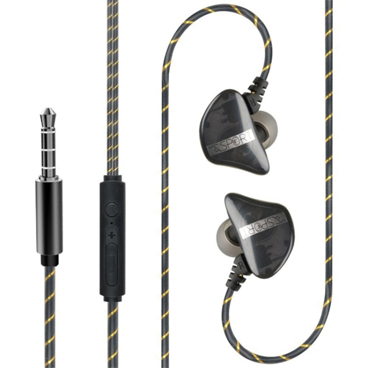 Subwoofer Mobile Computer In-ear Headphones, Spec: 3.5 Interface (Black)