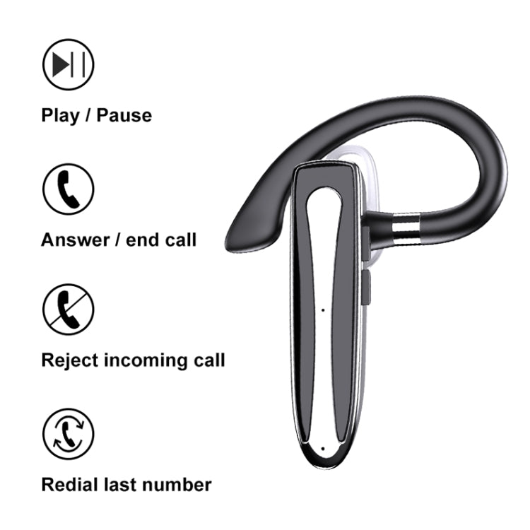 530 Business Model Hanging Ear Stereo Bluetooth Headset(Single Earphone)