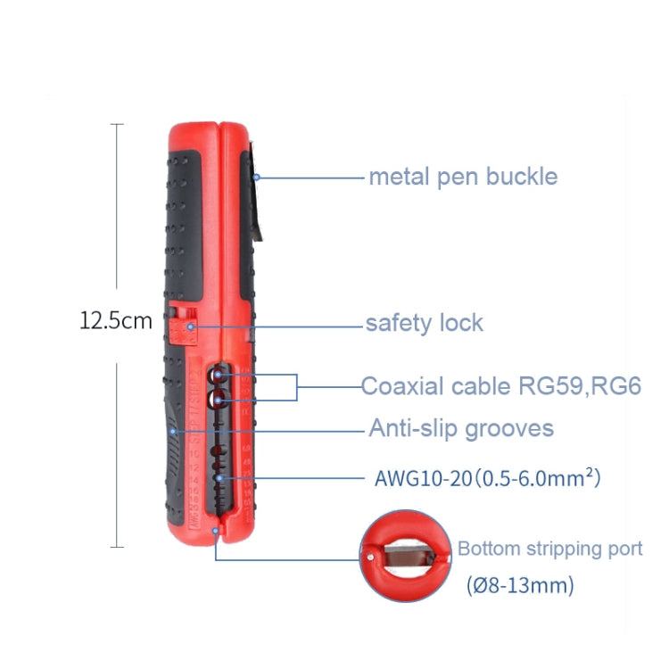 Network Cable Wire Coaxial Cable Multi-function Stripper