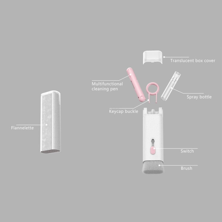 2 PCS Bluetooth Earphone Multi-function Cleaning Pen(White)