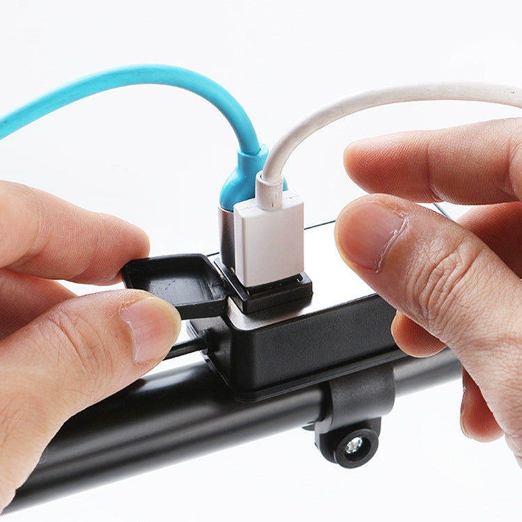 Digital Display Dual USB Universal Waterproof Motorcycle Mobile Phone Charger(2.4A 12-24V)