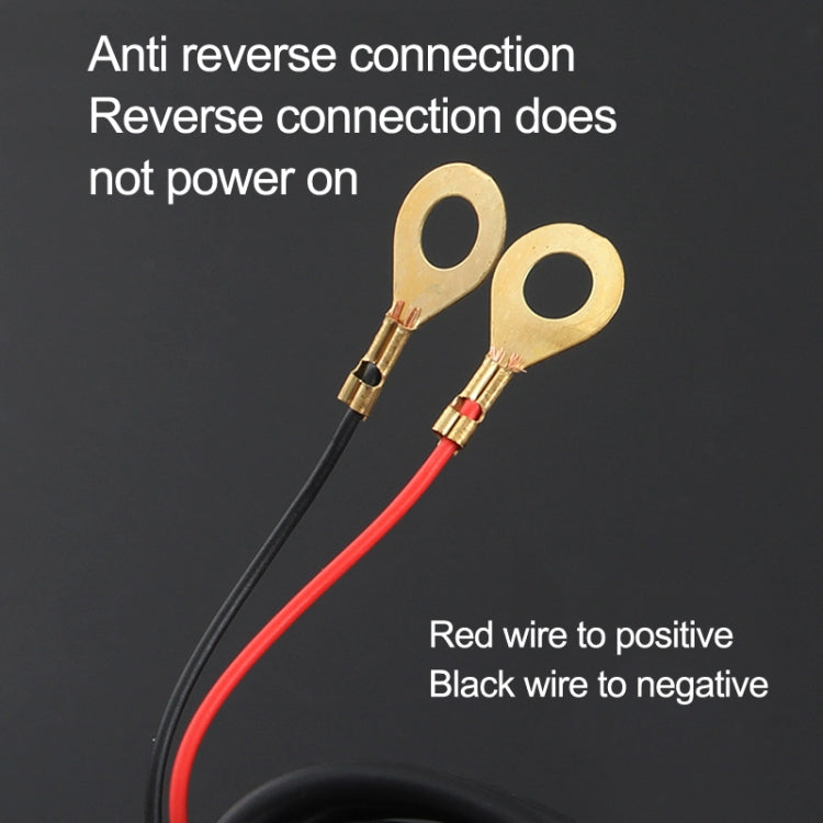 Motorcycle Dual USB Mobile Phone Charger 5V 3A Fast Charging(Black)