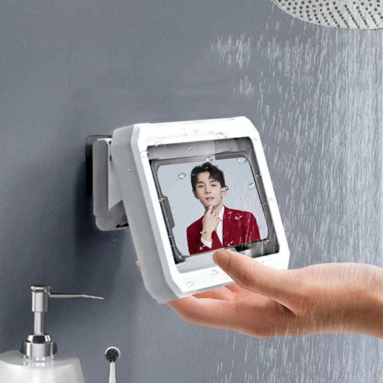 Retractable Rotating Bathroom Waterproof Mobile Phone Box Wall Mount Mobile Phone Holder