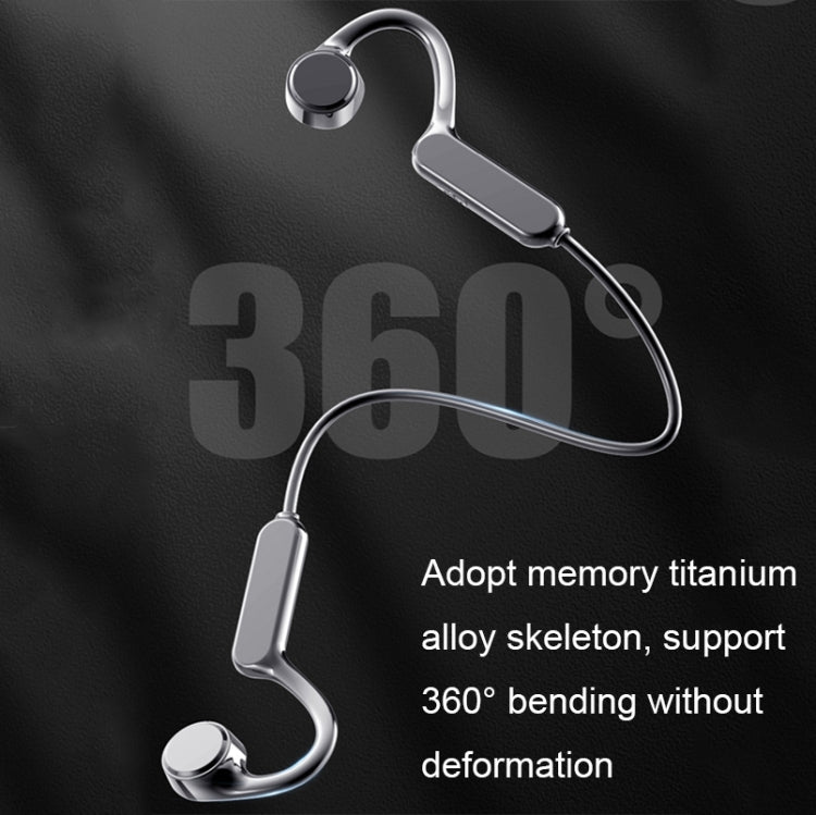 GCRT-G1 Noise Cancelling Bone Conduction Bluetooth Headphones(Black)