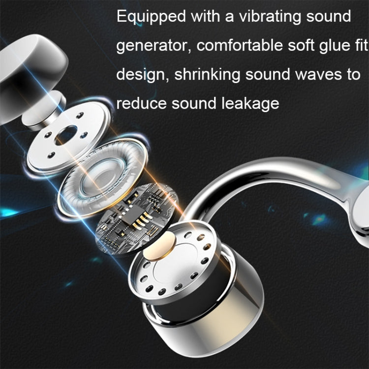 GCRT-G1 Noise Cancelling Bone Conduction Bluetooth Headphones(Black)