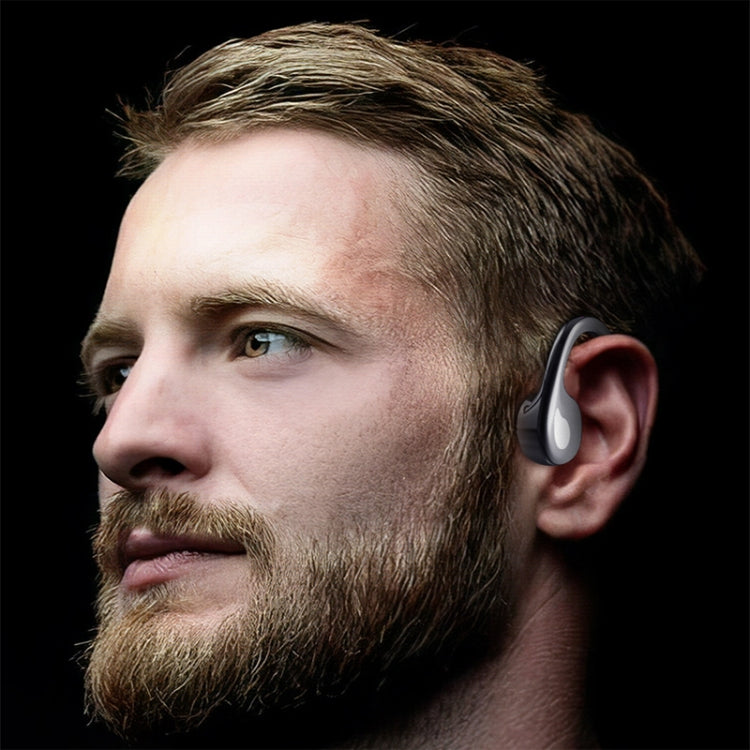 GCRT-G1 Noise Cancelling Bone Conduction Bluetooth Headphones(Black)