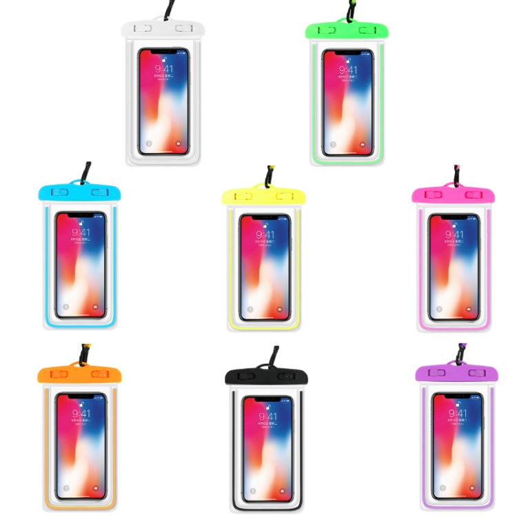 4 PCS Sealed Luminous PVC Waterproof Cover Swimming Mobile Phone Waterproof Bag