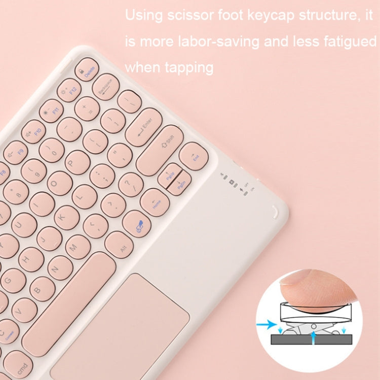H01A 10 Inch Mini Portable Universal Wireless Bluetooth Keyboard with Touch