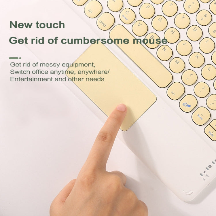 H01A 10 Inch Mini Portable Universal Wireless Bluetooth Keyboard with Touch