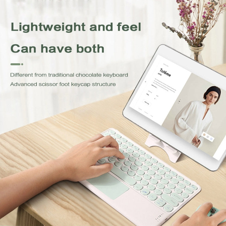 H01A 10 Inch Mini Portable Universal Wireless Bluetooth Keyboard with Touch