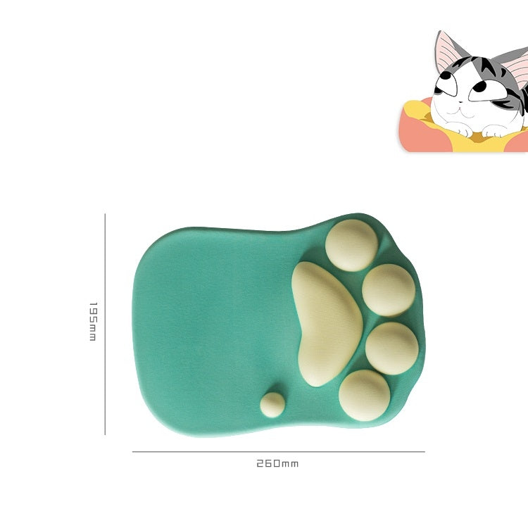 Cartoon Three-dimensional Cat Claw Wrist Protection Mouse Pad