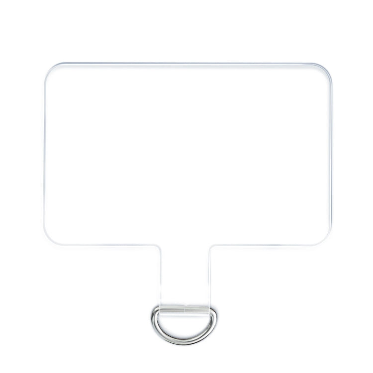 3 PCS Universal Phone Lanyard Gasket Back Stick TPU Connecting Piece(Transparent)