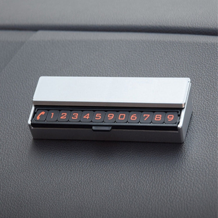 Sliding Cover Hidden Double Side Number Magnetic Suction Car Temporary Parking License