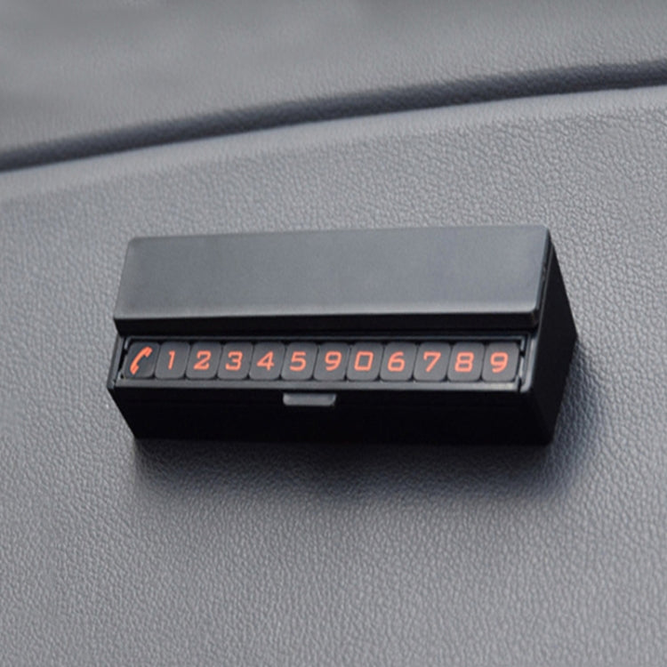 Sliding Cover Hidden Double Side Number Magnetic Suction Car Temporary Parking License