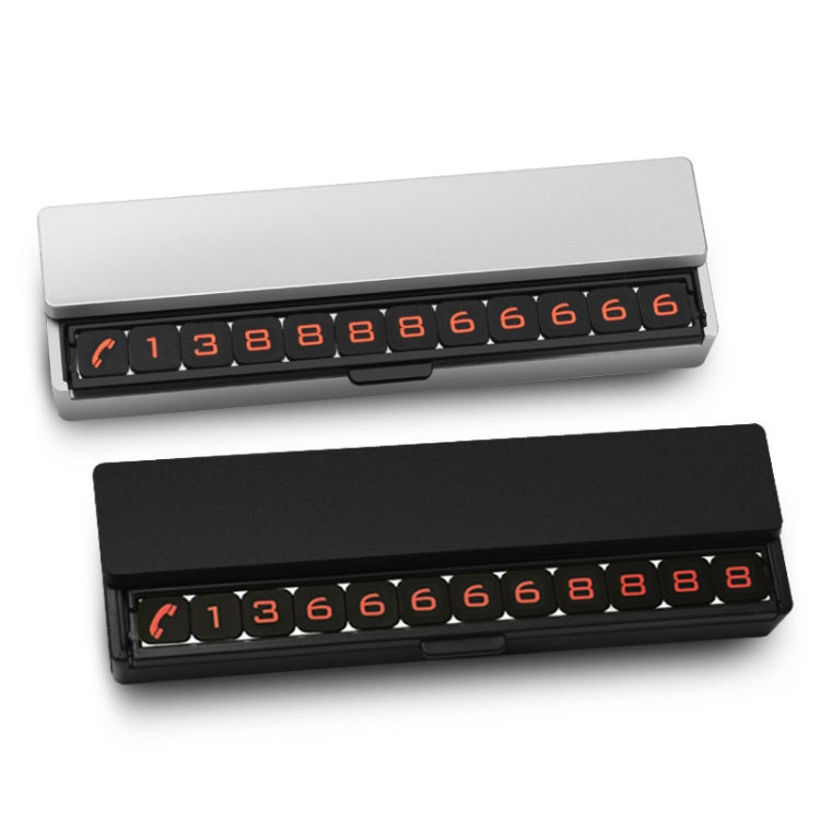 Sliding Cover Hidden Double Side Number Magnetic Suction Car Temporary Parking License