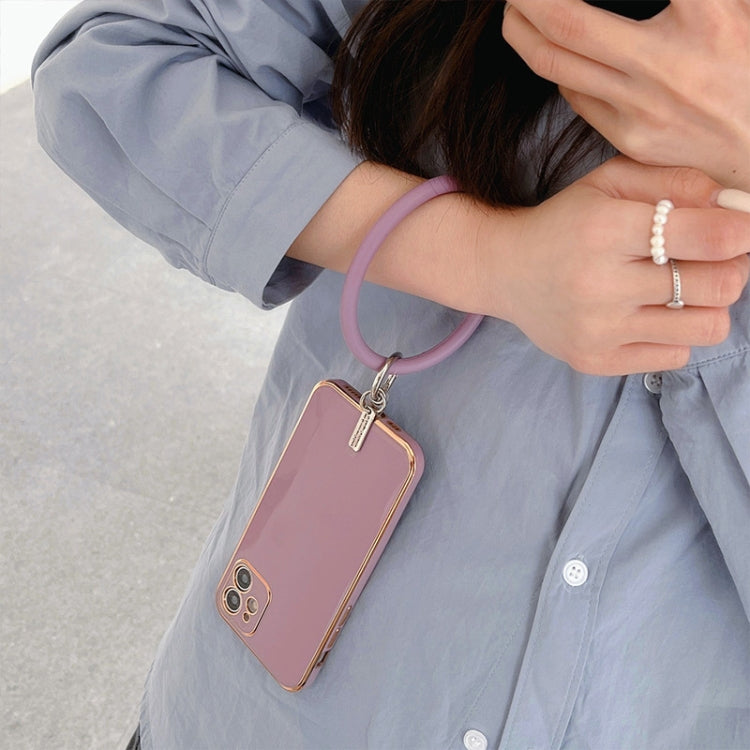 3 PCS Phone Case Silicone Bracelet Keychain Anti-fall Phone Lanyard with Patch