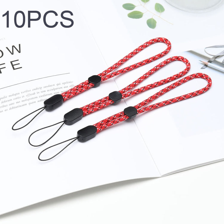 10 PCS Adjustable Mobile Phone Lanyard Short Type Lanyard Wrist Anti-lost Lanyard