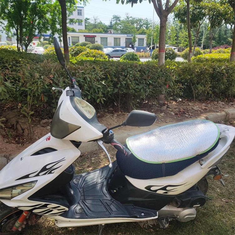 3 PCS Electric Motorcycle Sunscreen Heat Insulation Seat Cover(Silver)