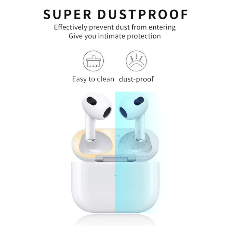 2 PCS Headphone Inner Cover Sticker Dustproof Protective Film For Airpods 3