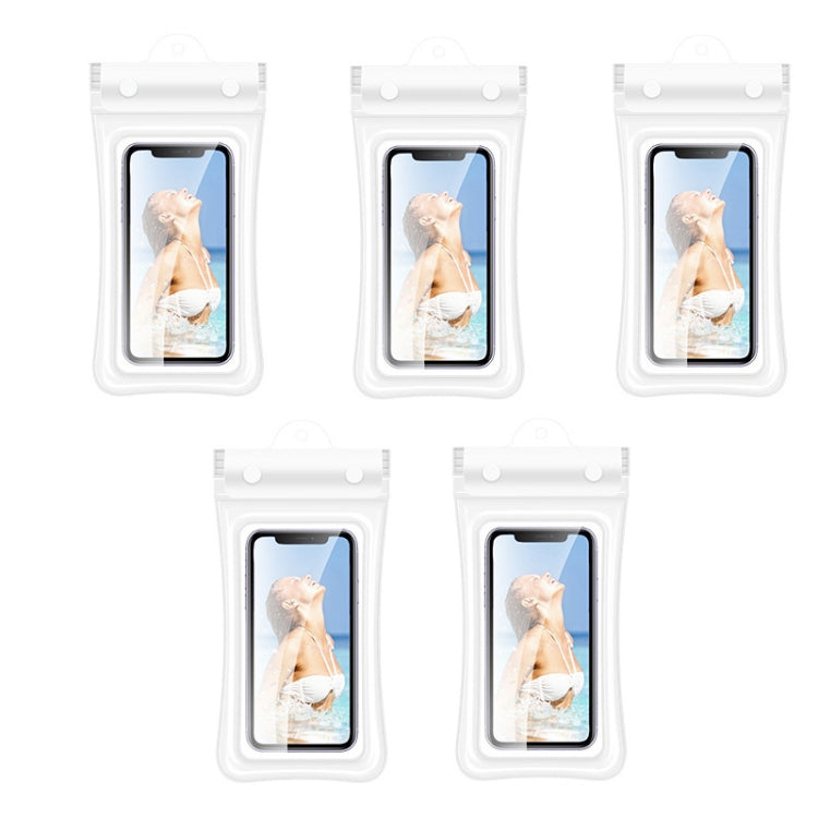 5PCS Airbag Swimming Diving Hot Spring Seal Protection Mobile Phone Waterproof Bag