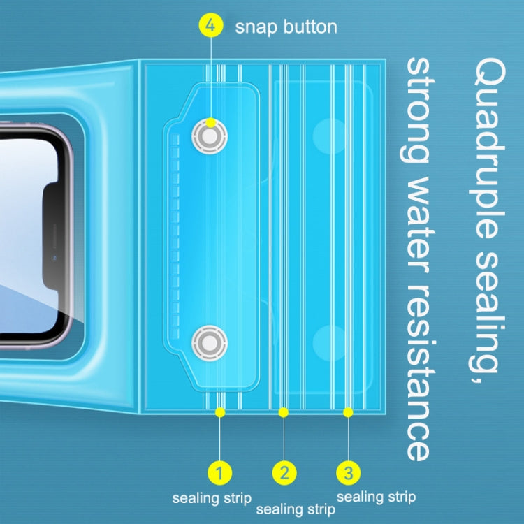 5PCS Airbag Swimming Diving Hot Spring Seal Protection Mobile Phone Waterproof Bag