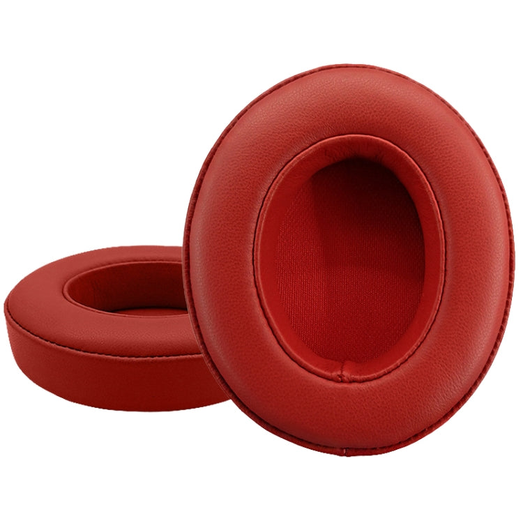 2 PCS Leather Soft Breathable Headphone Cover For Beats Studio 2/3, Color: Sheepskin Red