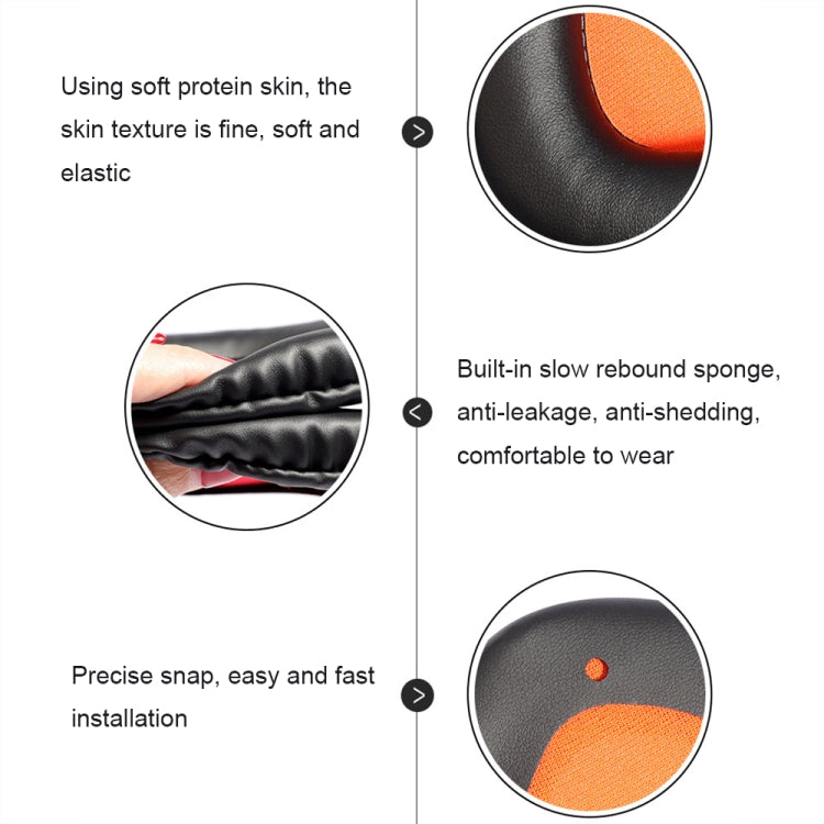 2 PCS Slow Rebound Sponge Headphone Cover Cushion For DAREU EH712/EH715