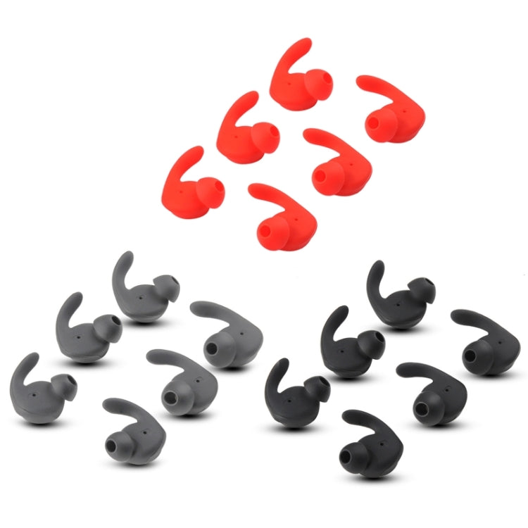 3 Sets In-Ear Sports Headphones Silicone Earbud Covers For Huawei AM61(Black)