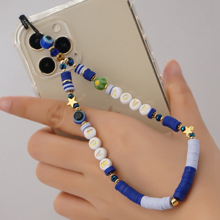 Soft Pottery Short Type Mobile Phone Chain Wrist Lanyard