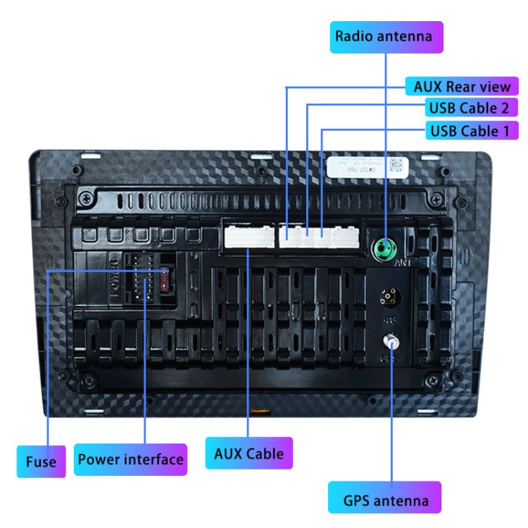 TS7 Large Screen GPS Car Universal 360 Degree Panoramic Navigation, Specification: 9 inch