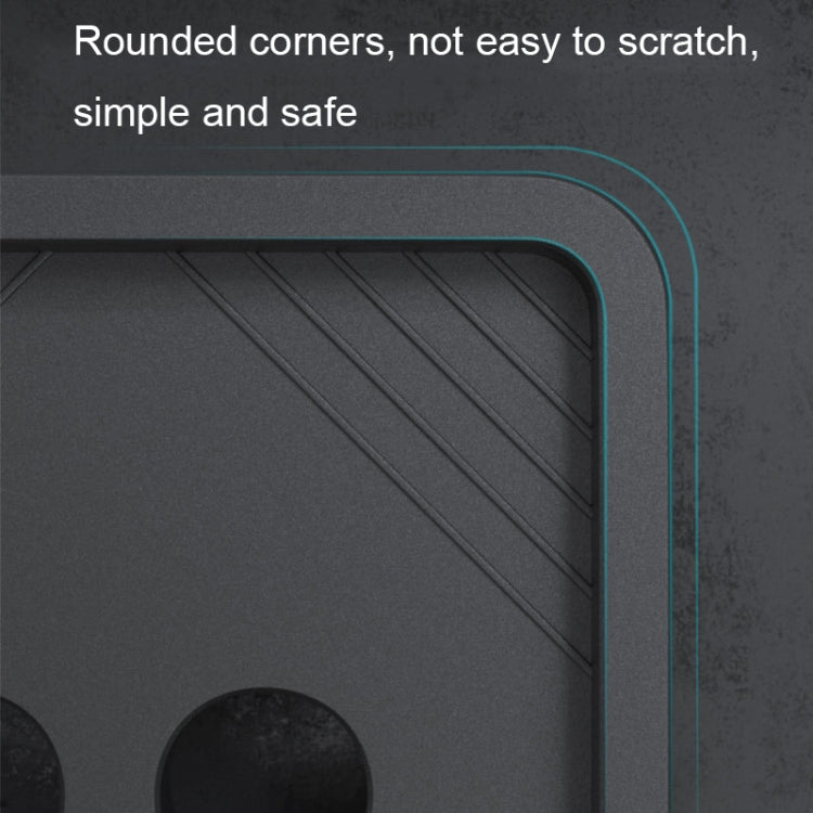 036-1 Desktop Computer Host Increased Rack with Wheels, Spec: Parallel Wheel (Black)