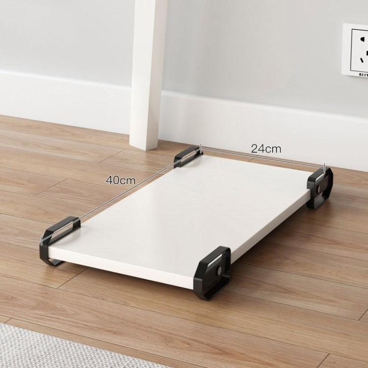 Wooden Removable Height-raising Base For Desktop Computer Host Bracket Warm White 24x40cm