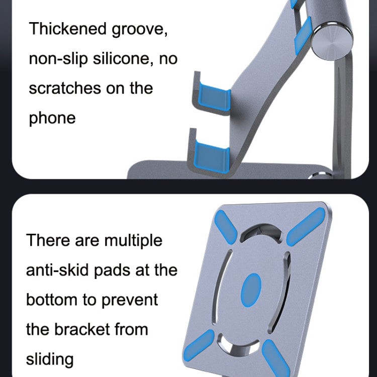 Z01 Metal Folding 360 Degree Rotating Multifunctional Tablet PC Live Broadcast Stand