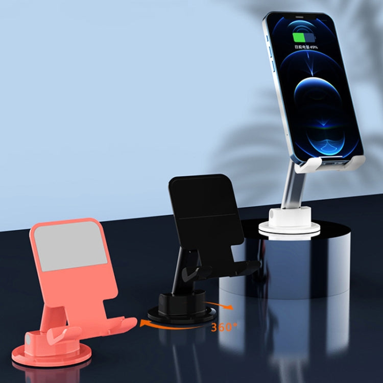 2PCS T12 Wall Bracket Bathroom Kitchen Desktop Live Portable Foldable Paste Phone Bracket(White)