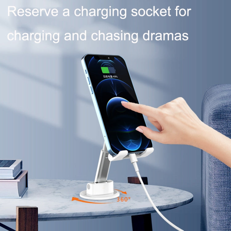 2PCS T12 Wall Bracket Bathroom Kitchen Desktop Live Portable Foldable Paste Phone Bracket(White)