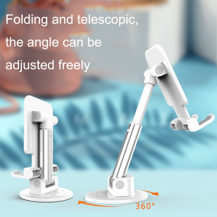 T12 Multifunctional Bathroom Kitchen Paste Type 360 Degree Rotating Foldable Tablet Stand