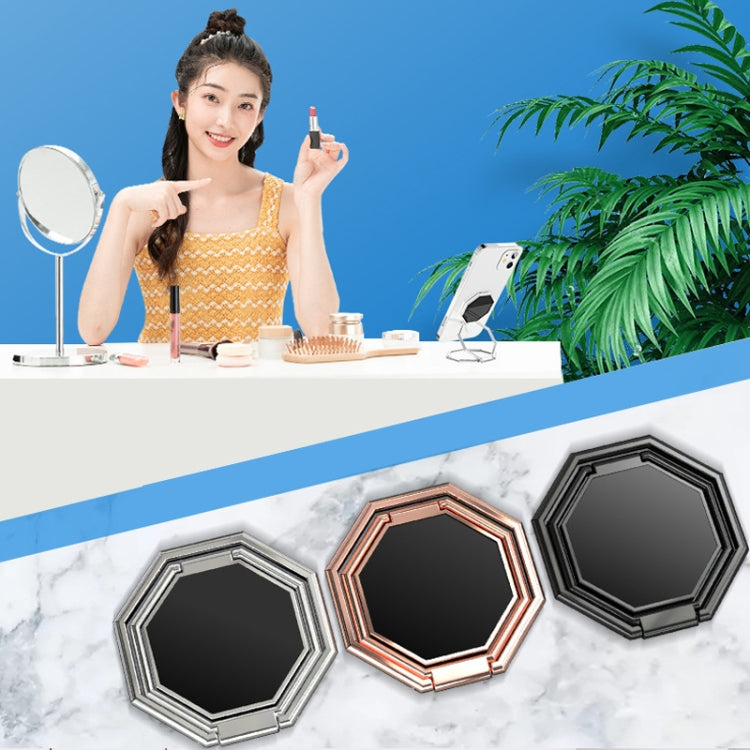 Metal Ring Buckle Live Rotating Magnetic Suction Car Desktop Tablet Folding Phone Bracket