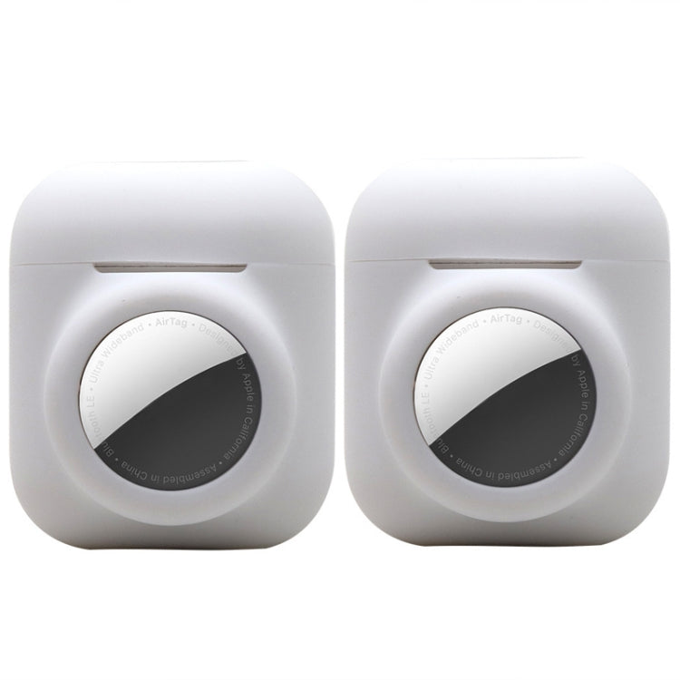 2PCS 2 In 1 Earphone Protective Case Tracker Cover For AirTag / Airpods 2