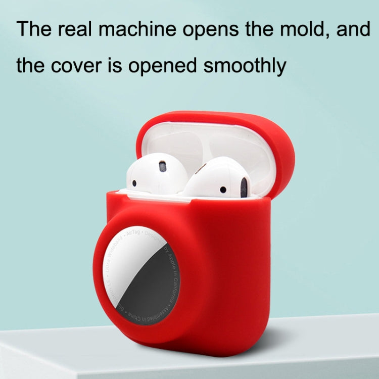 2PCS 2 In 1 Earphone Protective Case Tracker Cover For AirTag / Airpods 2