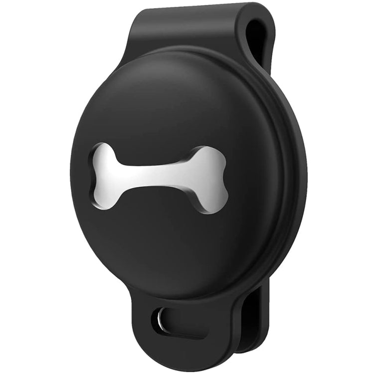 2 PCS JJ10134 Bone Shaped Pet Tracker Silicone Cover with Clip Function For Airtag