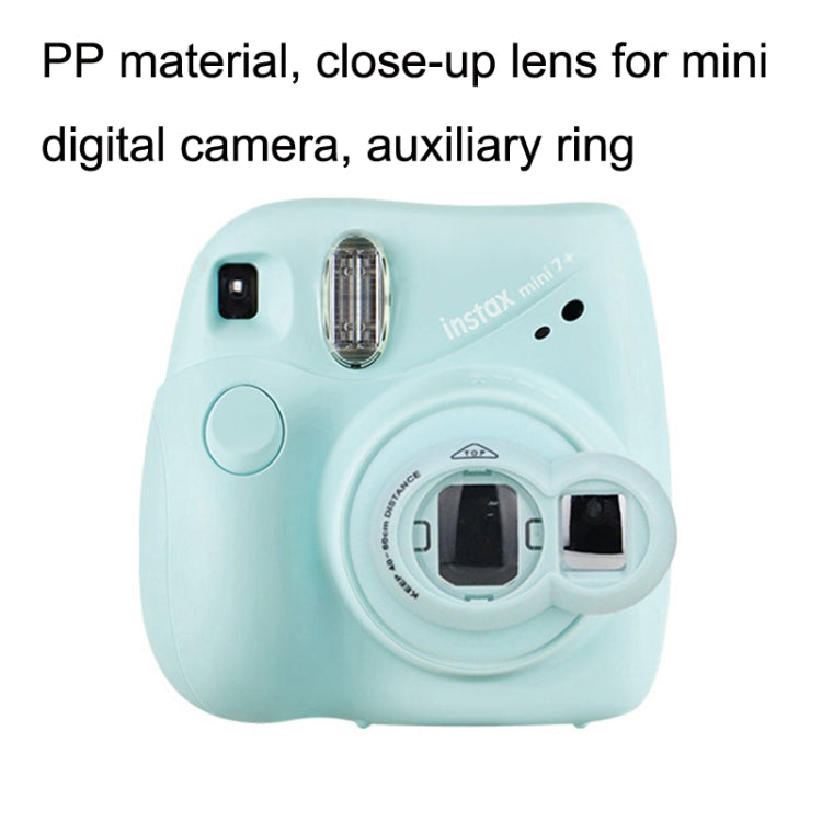 Mini Digital Camera Lens Selfie Mirror + Auxiliary Circle Set for FUJIFILM Instax Mini7+