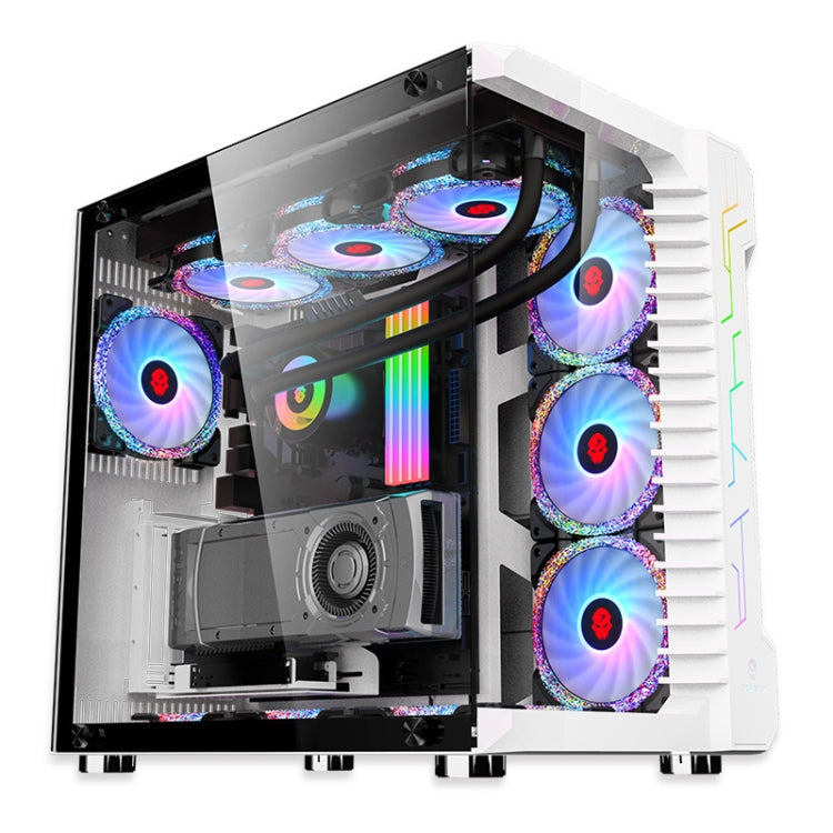Computer CPU RGB luminous Radiator 3 Fans+Remote Control