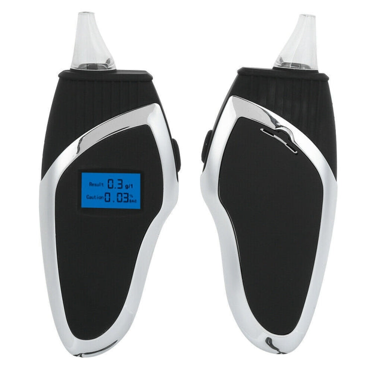 Breath Alcohol Detector Handheld Digital LCD Instrument For Drink Driving Test(Black)