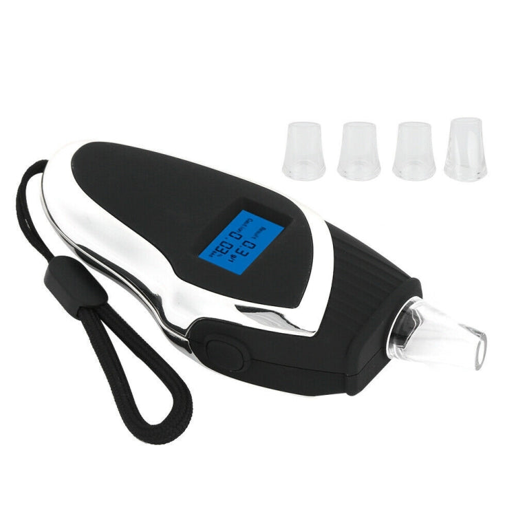 Breath Alcohol Detector Handheld Digital LCD Instrument For Drink Driving Test(Black)
