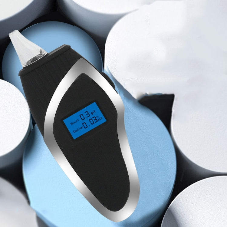 Breath Alcohol Detector Handheld Digital LCD Instrument For Drink Driving Test(Black)