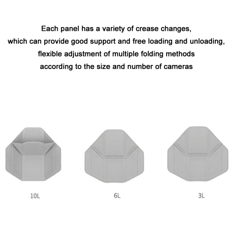 Portable Waterproof Photography SLR Camera Messenger Bag, Color: 6L Light Gray