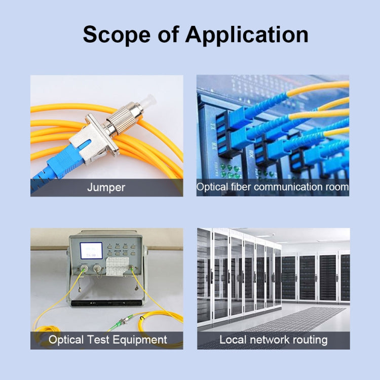 FC to SC Fiber Converter Jumper SM Adapter Red Light Pen Single Mode Adapter