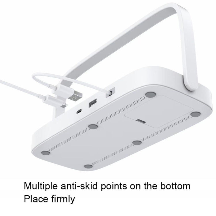 UD10 Mobile Phone Wireless Charger With Small Night Light, For iPhone&iWatch&AirPods(White)