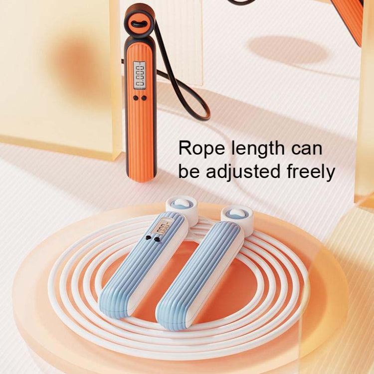 Fitness Sport Intelligent Electronic Counting Skipping Rope, Style: Big Ball (Orange)