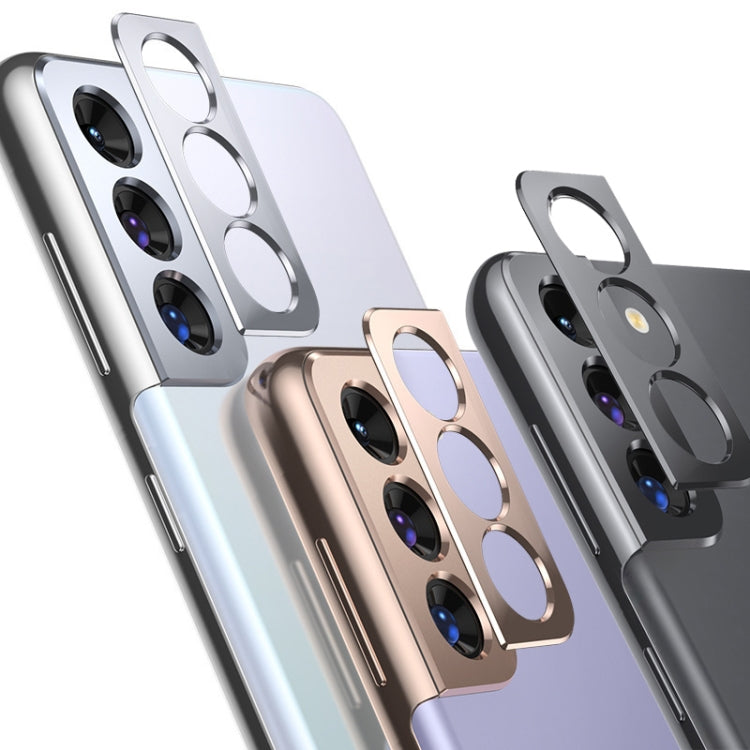 3 PCS Phone Camera Aluminum Alloy Film Rear Camera Protective Film For Samsung Galaxy S21 Plus (Silver)